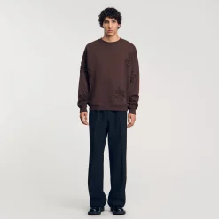 Felpa Oversize A Fiori