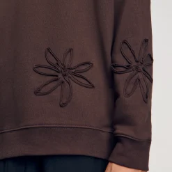 Felpa Oversize A Fiori