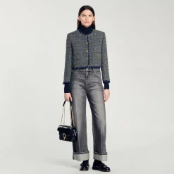 Giacca Corta In Tweed