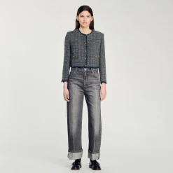 Giacca Corta In Tweed