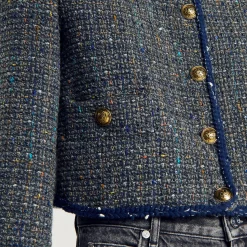 Giacca Corta In Tweed
