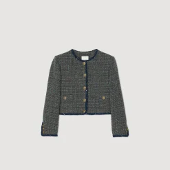 Giacca Corta In Tweed