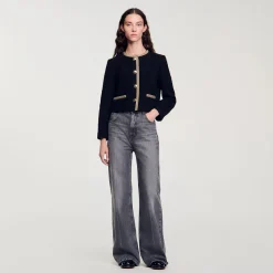 Giacca Corta In Tweed