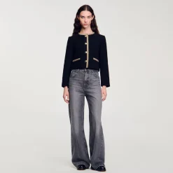 Giacca Corta In Tweed