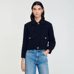 Giacca Corta In Tweed