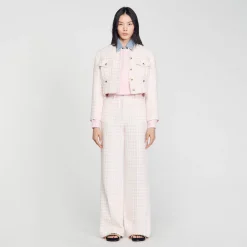 Giacca Corta In Tweed A Fantasia