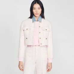 Giacca Corta In Tweed A Fantasia