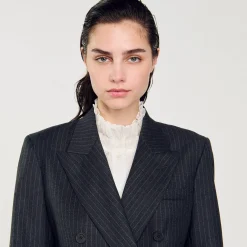 Giacca Da Tailleur Con Motivo A Righe