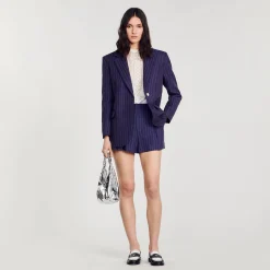 Giacca Da Tailleur Gessata