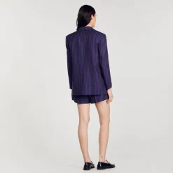 Giacca Da Tailleur Gessata
