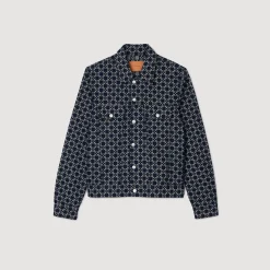 Giacca In Denim Square Cross
