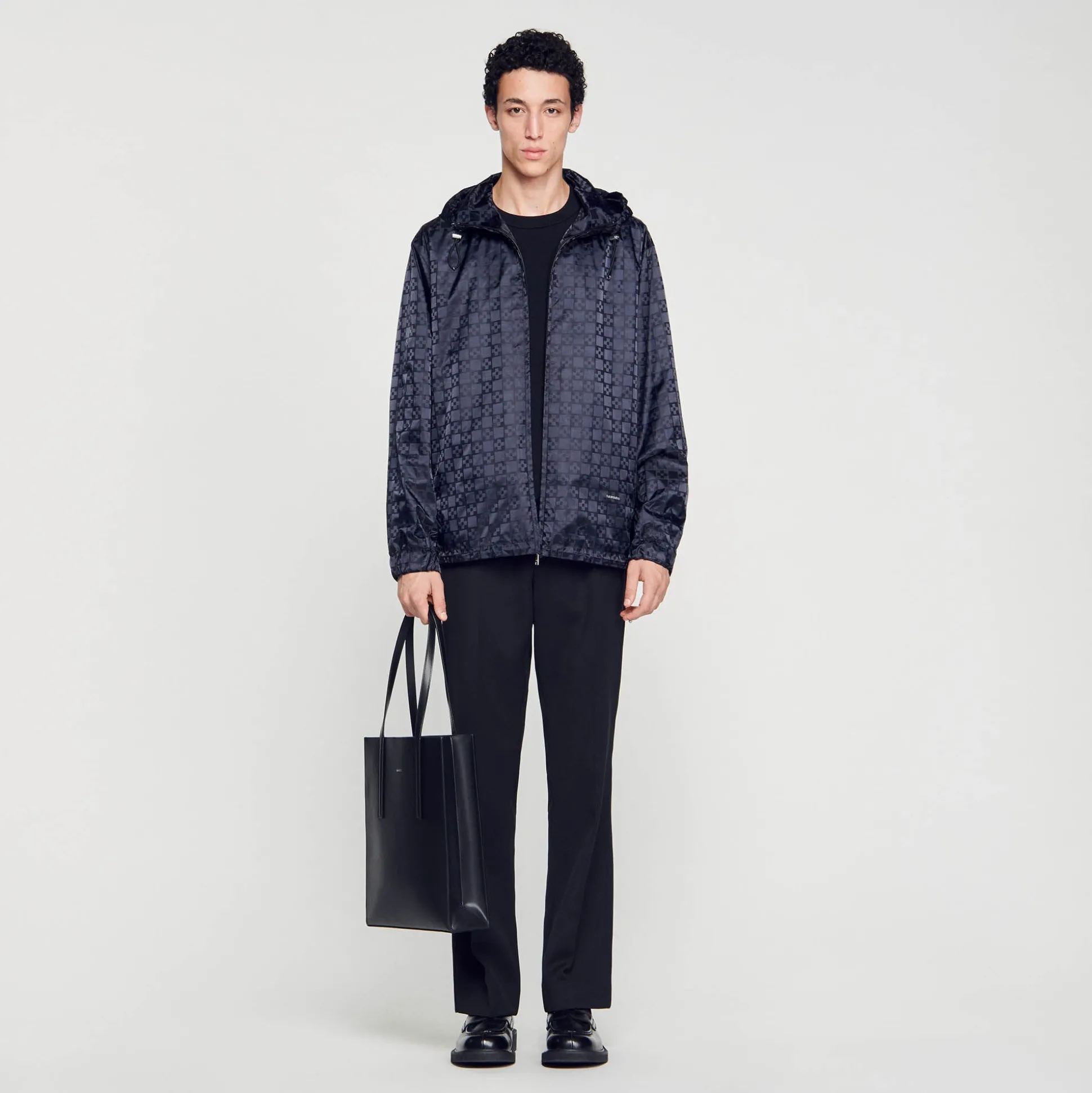 Giacca In Nylon Square Cross