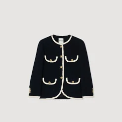 Giacca Lunga In Tweed