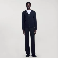 Gilet Con Zip E Cappuccio