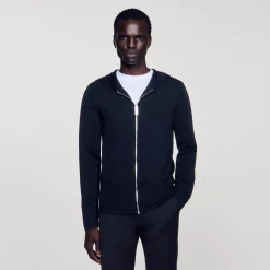 Gilet Con Zip E Cappuccio