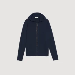 Gilet Con Zip E Cappuccio