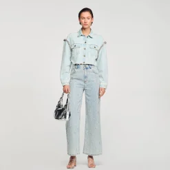 Giubbotto Corto In Denim