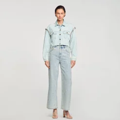 Giubbotto Corto In Denim