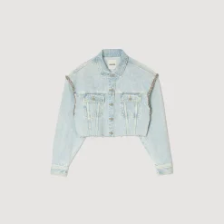 Giubbotto Corto In Denim