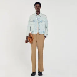 Giubbotto In Denim Délavé