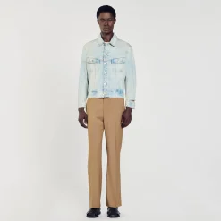 Giubbotto In Denim Délavé