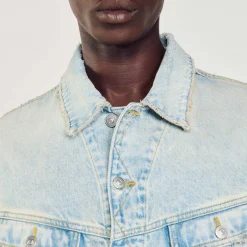 Giubbotto In Denim Délavé