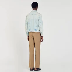 Giubbotto In Denim Délavé