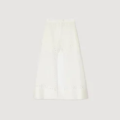 Gonna-pantaloncino Lunga In Misto Lino
