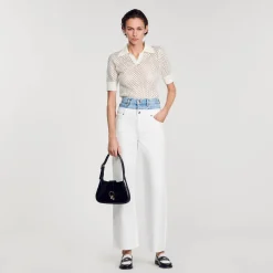 Jeans Bicolore Doppia Cintura