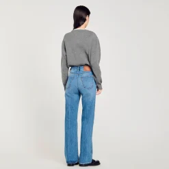 Jeans Con Dettaglio Cordoncino