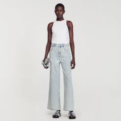 Jeans Decorati Con Strass