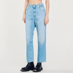Jeans Dritti A Vita Bassa