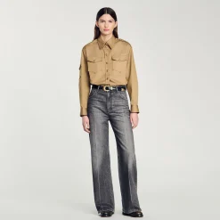 Jeans Dritti A Vita Bassa