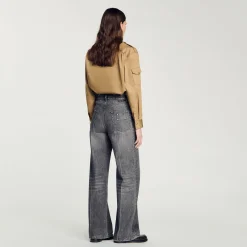 Jeans Dritti A Vita Bassa