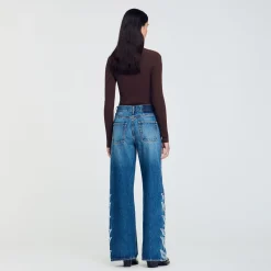 Jeans Svasati Con Fiamme