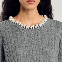 Maglione A Maglia Intrecciata