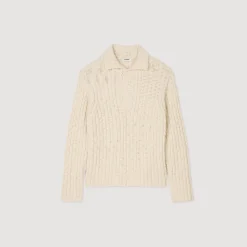 Maglione A Maglia Spessa Colletto A Polo