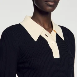 Maglione A Polo In Maglia