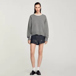Maglione Con Colletto A Contrasto