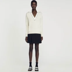 Maglione Con Colletto A Polo