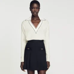 Maglione Con Colletto A Polo