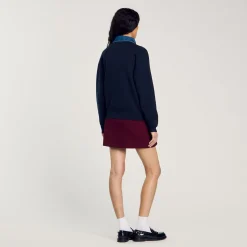 Maglione Con Colletto In Jeans