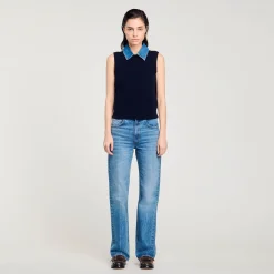 Maglione Con Colletto Rimovibile