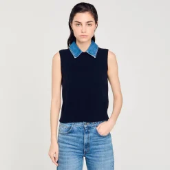 Maglione Con Colletto Rimovibile