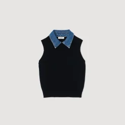 Maglione Con Colletto Rimovibile