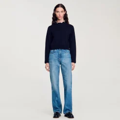 Maglione Con Collo Arricciato