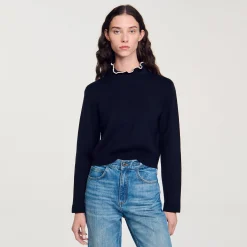 Maglione Con Collo Arricciato