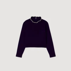 Maglione Con Collo Arricciato