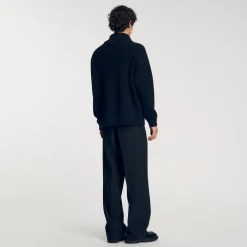 Maglione Con Collo Con Zip