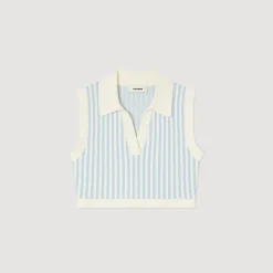 Maglione Corto A Righe